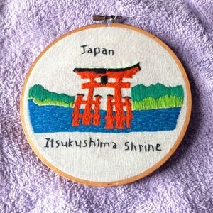Itsukushima Shrine, Japan Hand Embroidery